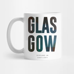 Glasgow City typography Mug